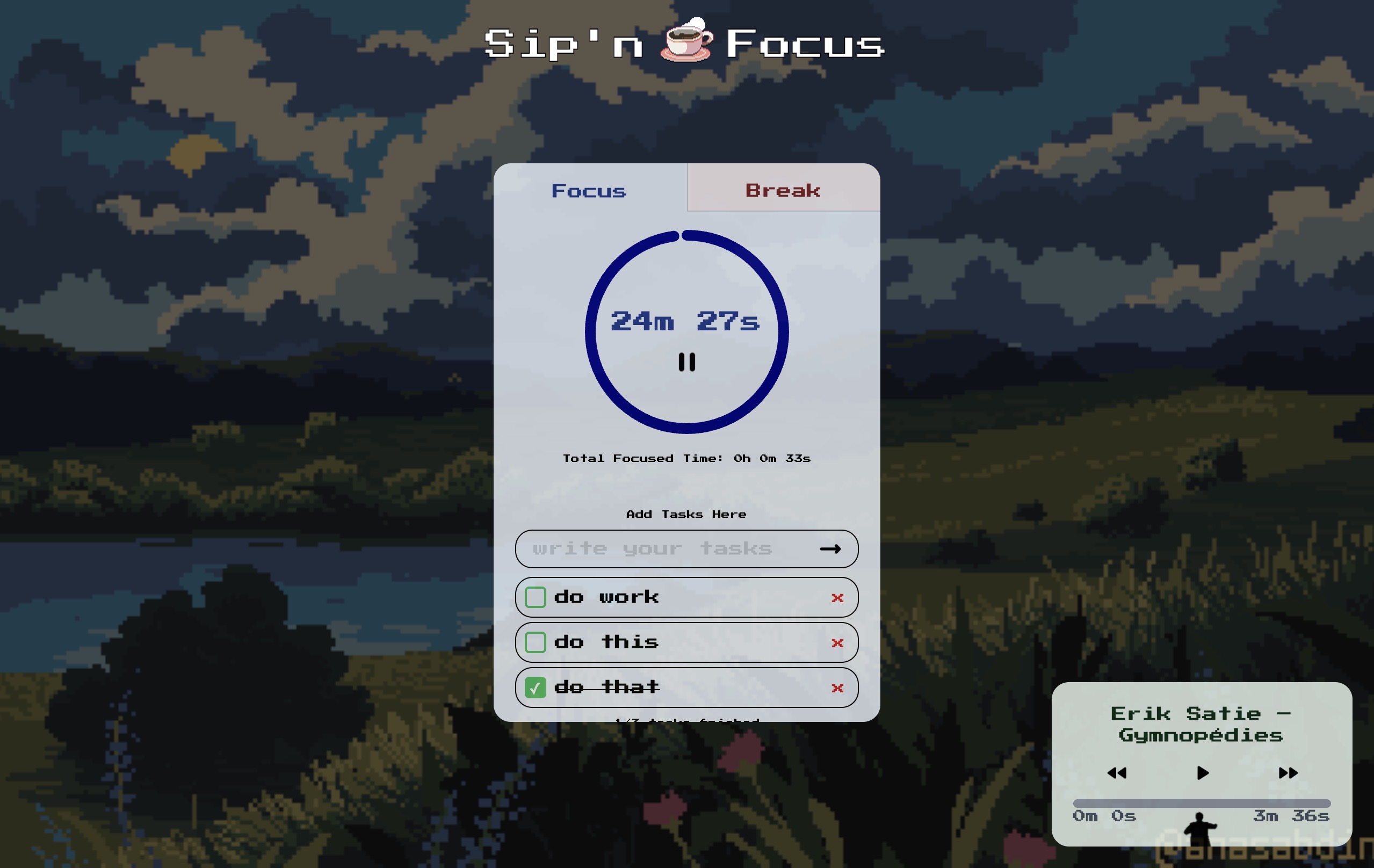 To Do & Timer & Tunes 